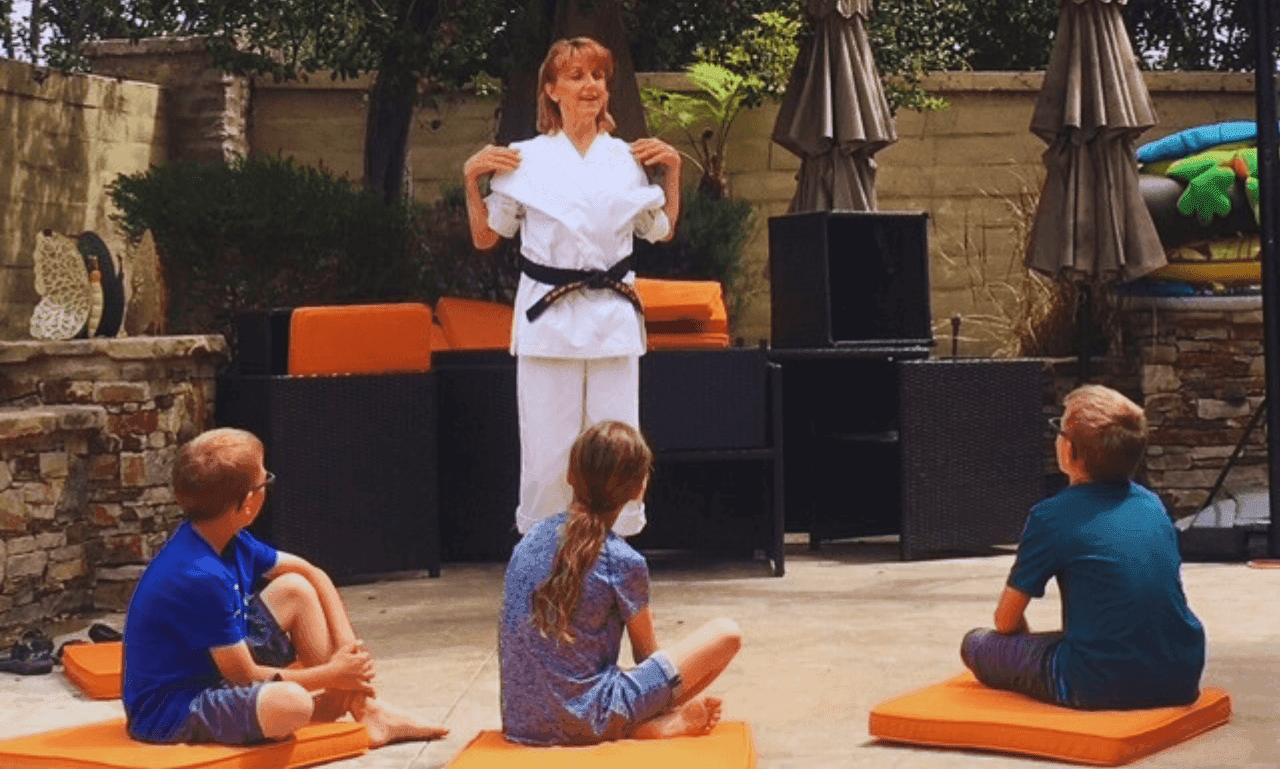 Cindy coaching a client